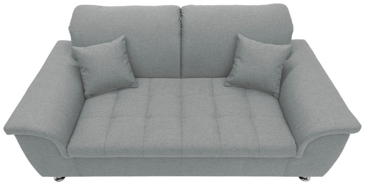 2-SITZER-SOFA Webstoff Mintgrün  - Chromfarben/Mintgrün, KONVENTIONELL, Textil/Metall (190/81/97cm) - MID.YOU