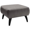 HOCKER in Textil Anthrazit  - Anthrazit/Schwarz, Modern, Holz/Textil (66/44/66cm) - Livetastic