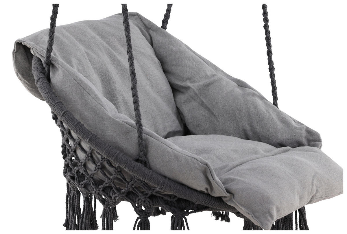 HÄNGFÅTÖLJ   80/90/60 cm  - grå, Klassisk, textil (80/90/60cm) - Gardenson