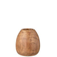 DEKOVASE  - Braun, Basics, Holz (24,5/24,5/26cm) - Ambia Home