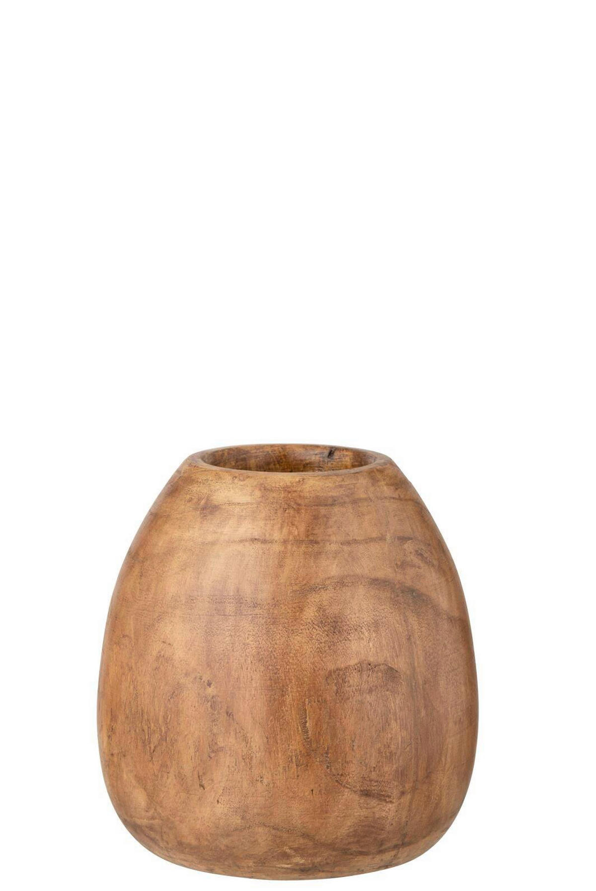 DEKOVASE  - Braun, Basics, Holz (24,5/24,5/26cm) - Ambia Home
