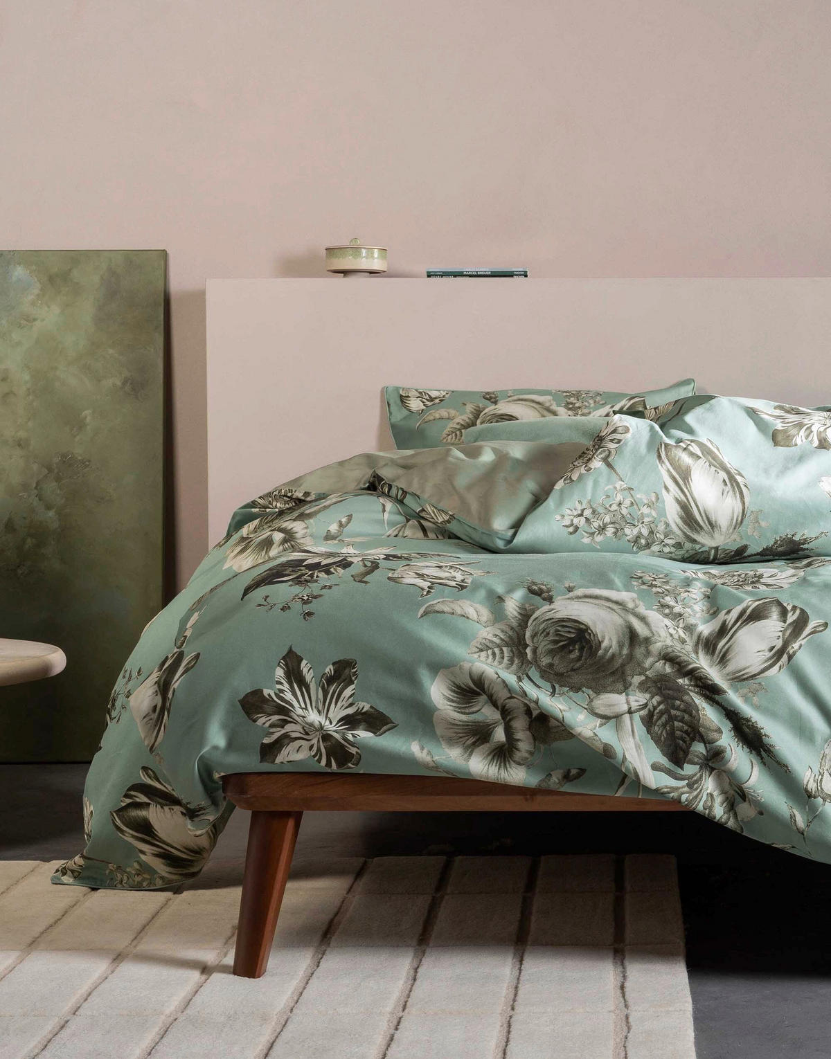 BETTWÄSCHE 2-teilig Florean Satin 135/200 cm  - Petrol, KONVENTIONELL, Textil (135/200cm) - Essenza