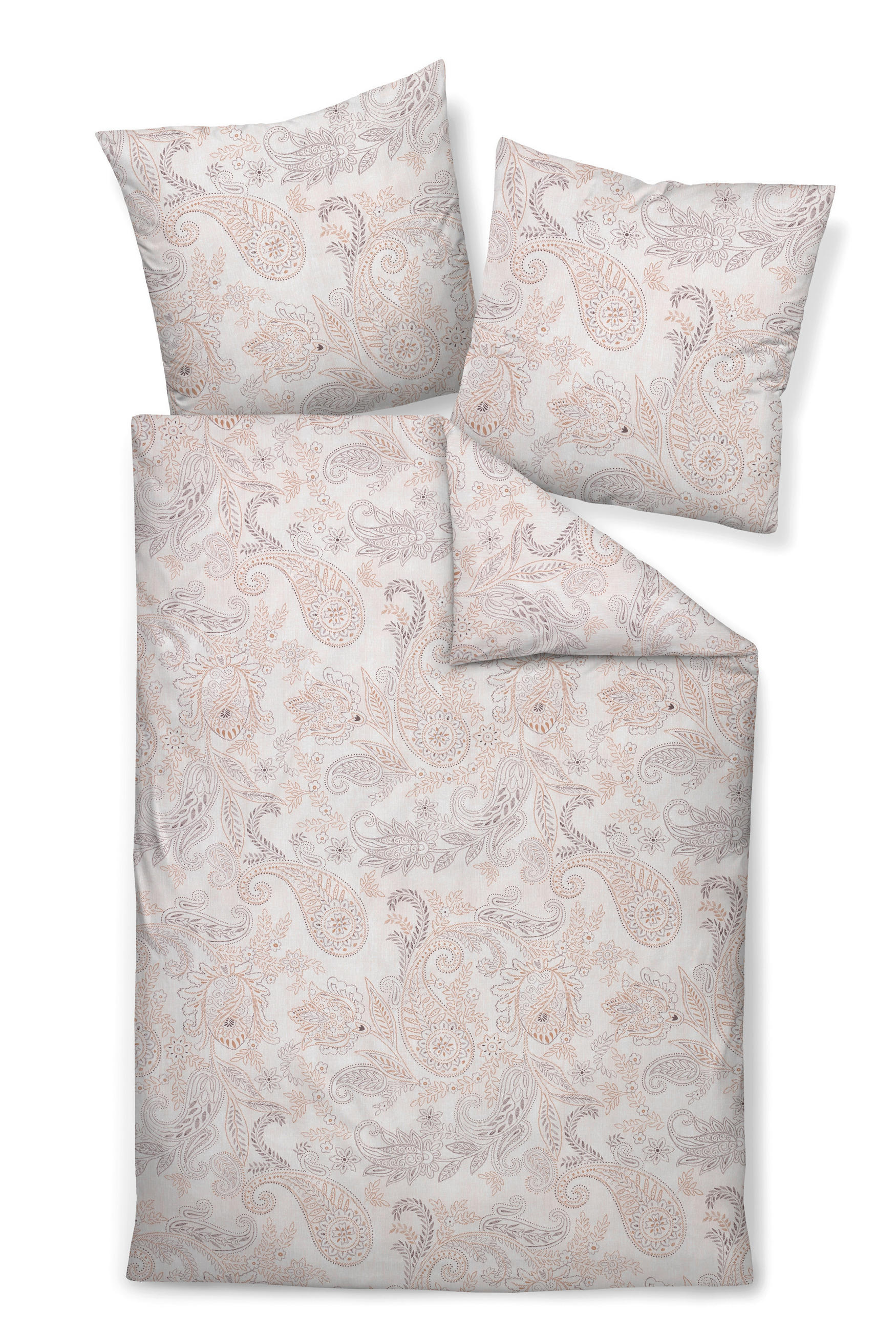 POSTELJNINA 135/200 cm barve bakra - barve bakra, Konvencionalno, tekstil (135/200cm) - Janine