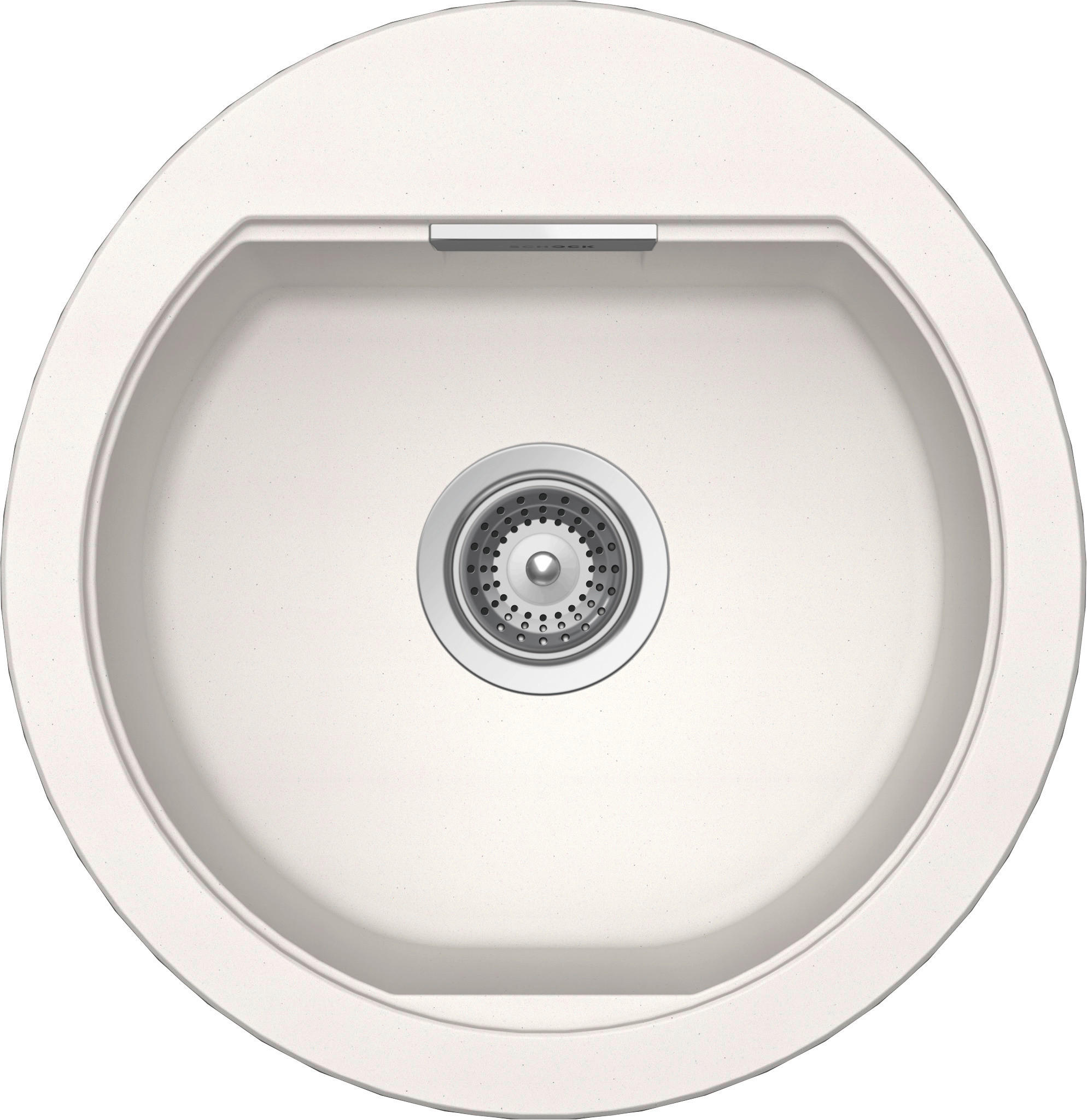 SPÜLE MONR100UPOL  - Weiß, Basics, Stein (48,5/50cm) - Schock