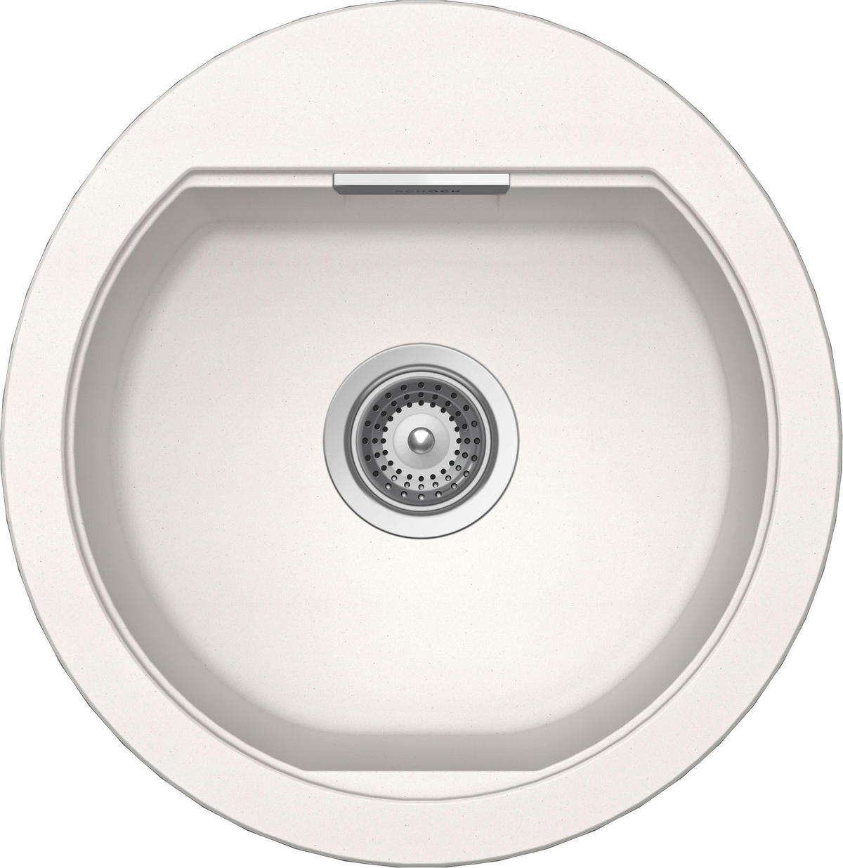 SPÜLE MONR100UPOL  - Weiß, Basics, Stein (48,5/50cm) - Schock