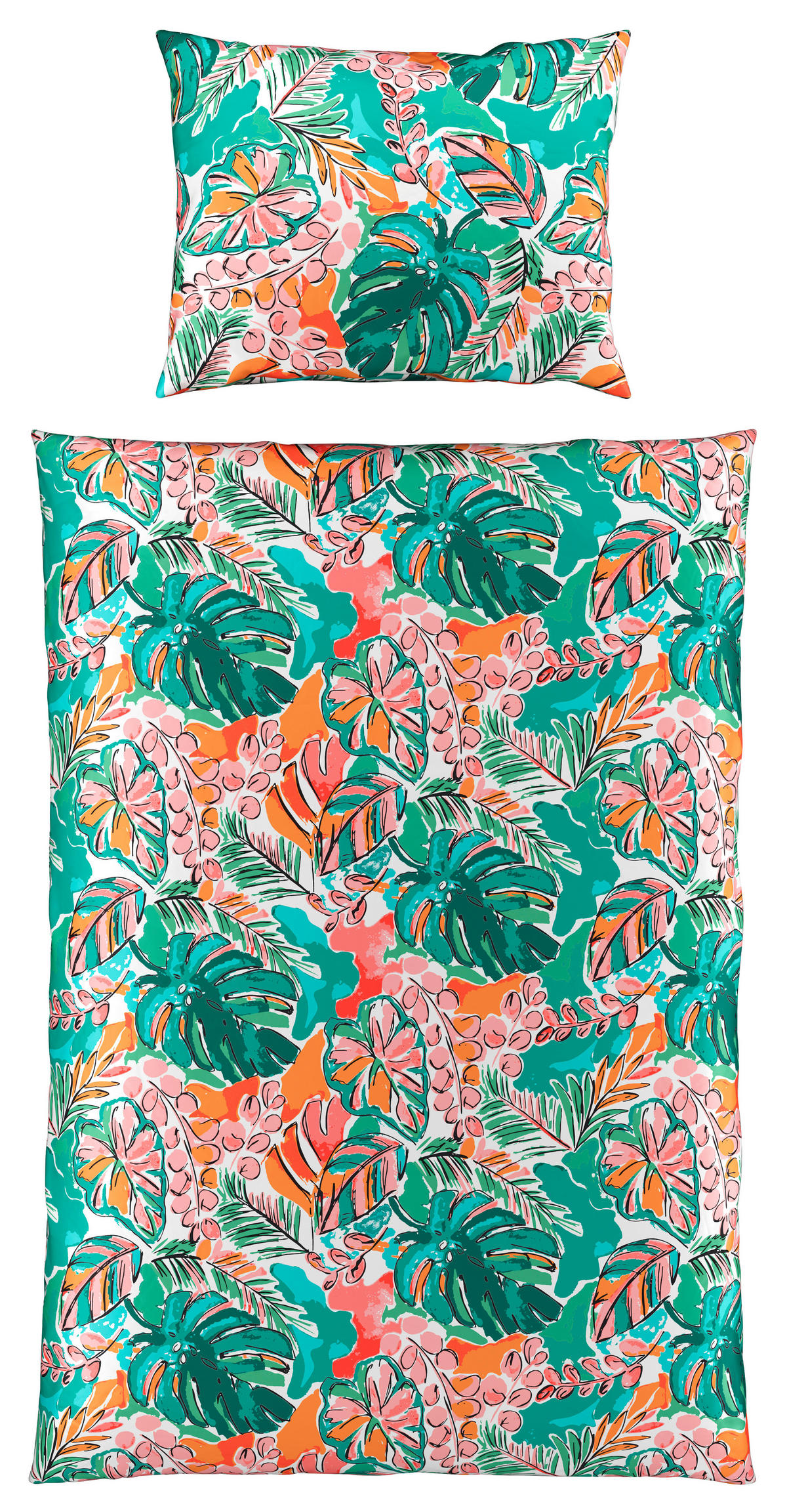 POSTEĽNÁ BIELIZEŇ, satén, viacfarebná, 140/200 cm - viacfarebná, Konventionell, textil (140/200cm) - Esposa