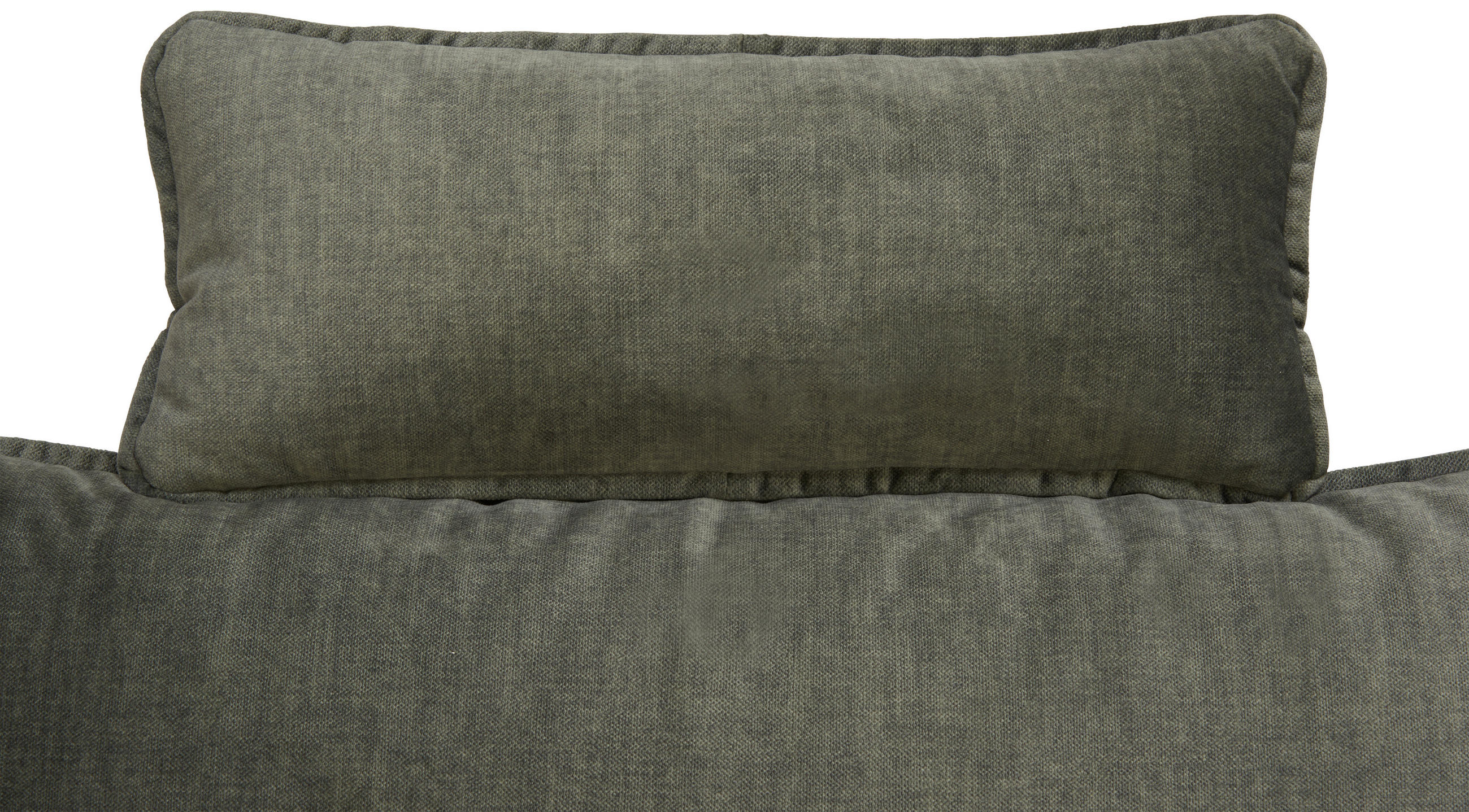 KOPFSTÜTZE in Flachgewebe  - Olivgrün, Design, Textil (57/25/15cm) - Hom`in