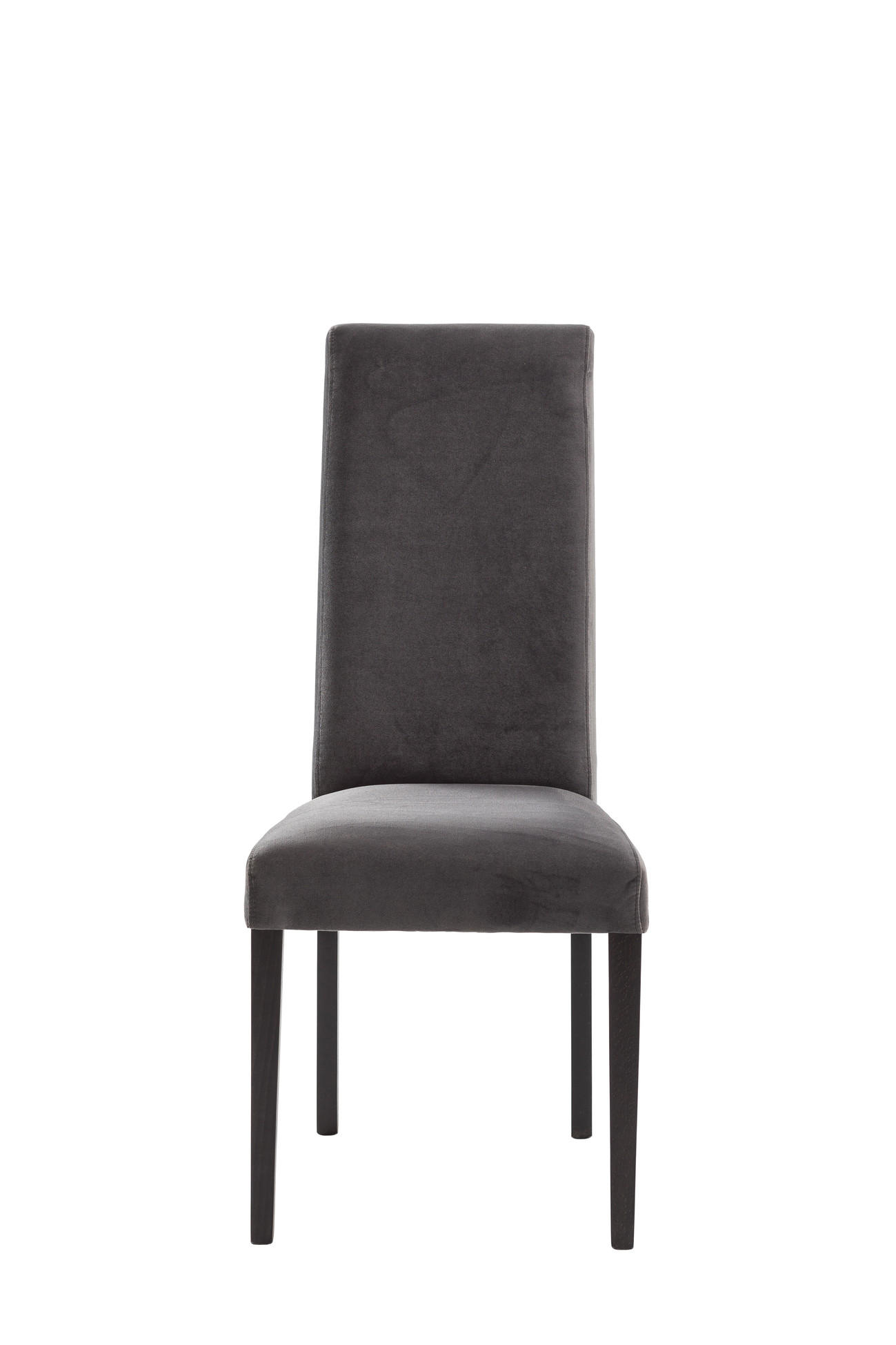 STOLICA  tamno siva  drvo, tekstil      - tamno siva/wenge boje, Konvencionalno, drvo/tekstil (46/101/62cm)
