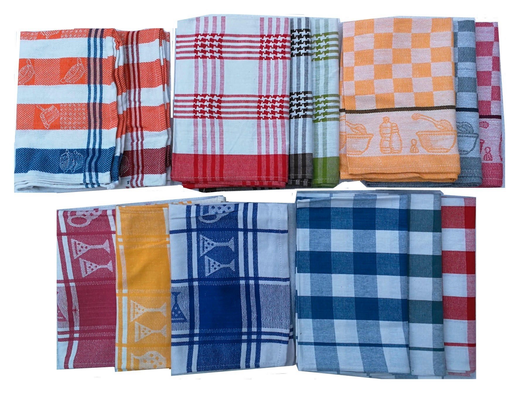 KONYHARUHASZETT színes  - színes, Basics, textil (50/70cm)