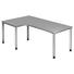 ECKSCHREIBTISCH - Silberfarben/Grau, KONVENTIONELL, Holzwerkstoff/Metall (200/68 (76)/120cm) ECKSCHREIBTISCH - Silberfarben/Grau, KONVENTIONELL, Holzwerkstoff/Metall (200/68 (76)/120cm)