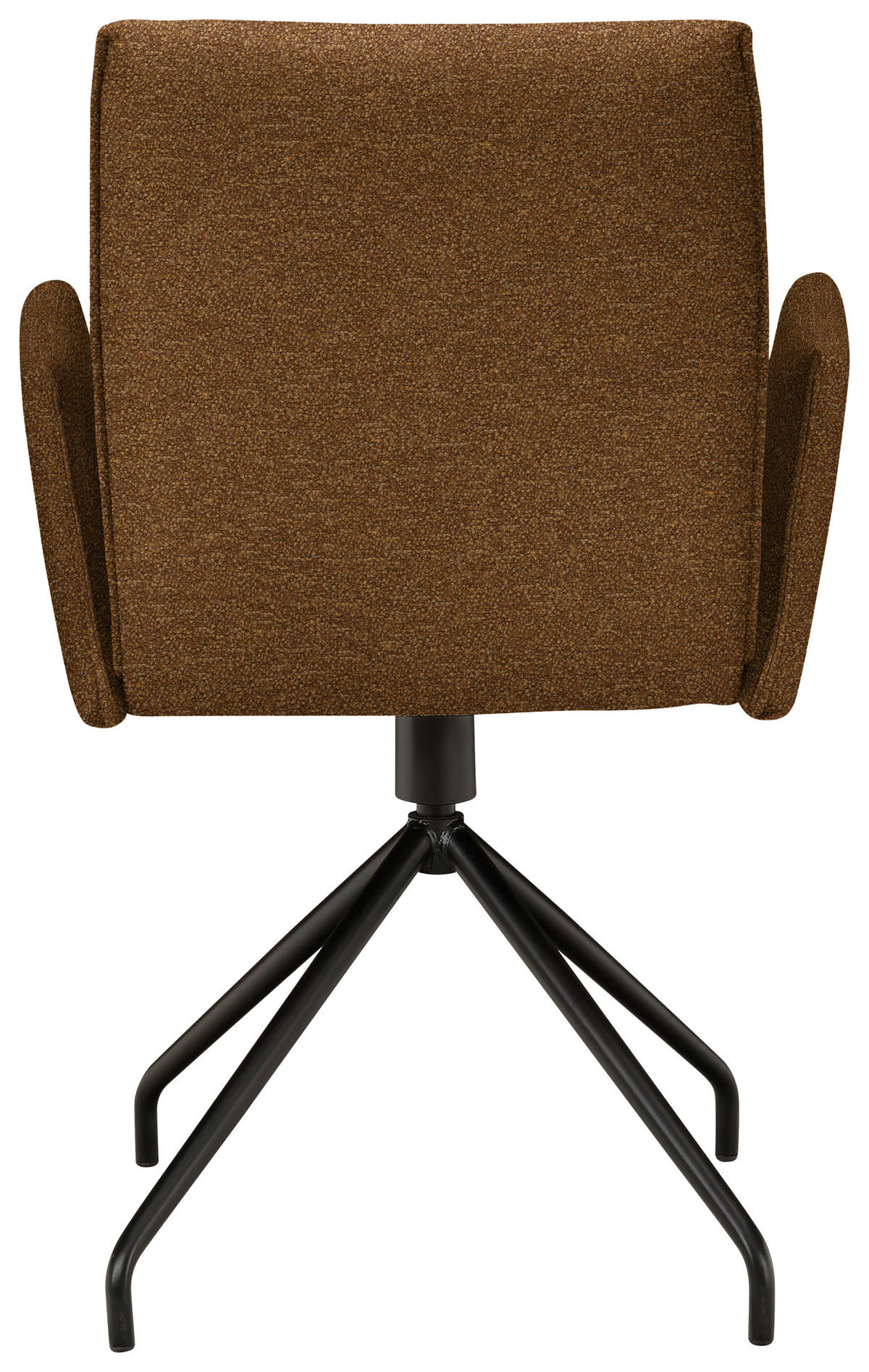 ARMLEHNSTUHL  in Stahl Webstoff, Mikrofaser  - Rostfarben/Schwarz, Design, Textil/Metall (60/91/60cm) - Moderano