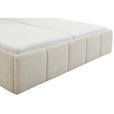 POLSTERBETT 180/200 cm  in Creme  - Creme/Schwarz, Design, Holz/Textil (180/200cm) - Xora