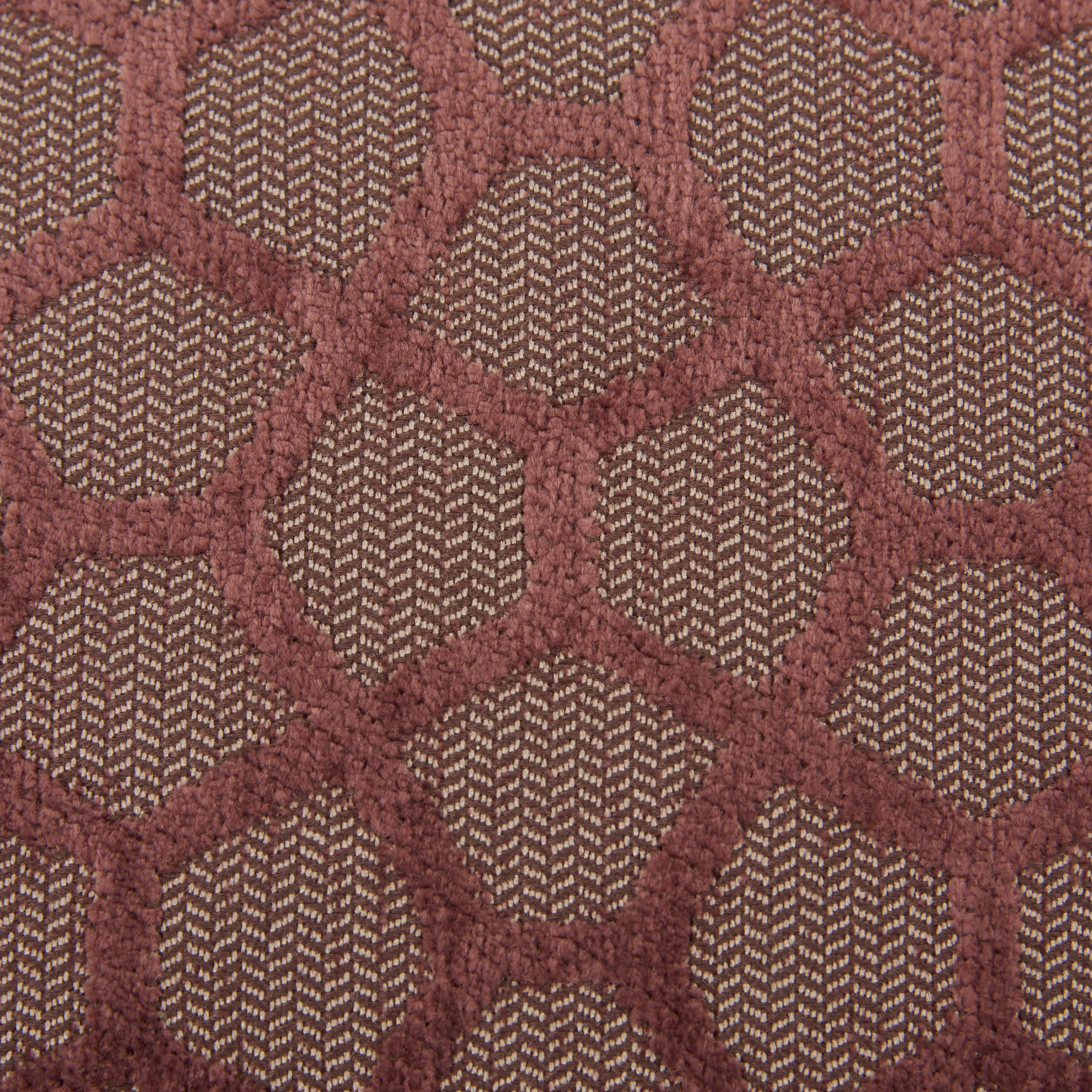 ZIERKISSEN  35/35 cm   - Aubergine, Design, Textil (35/35cm)