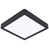 STROPNÍ LED SVÍTIDLO, 21/21/2,8 cm - bílá/černá, Basics, kov/plast (21/21/2,8cm) - Xora