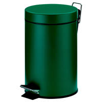 KOSMETIKEIMER Monaco 3 L  - Dunkelgrün/Schwarz, Basics, Kunststoff/Metall (17/26cm) - Kela