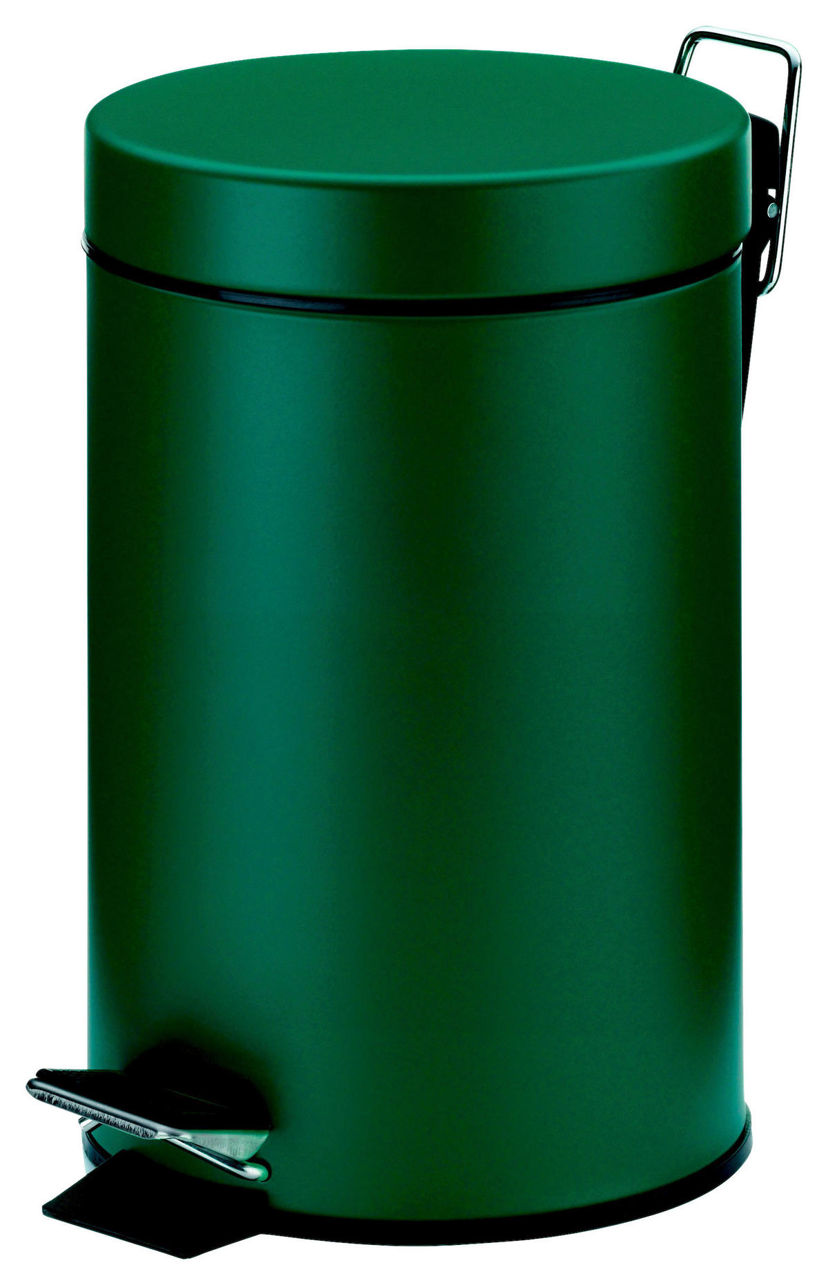 KOSMETIKEIMER Monaco 3 L  - Dunkelgrün/Schwarz, Basics, Kunststoff/Metall (17/26cm) - Kela