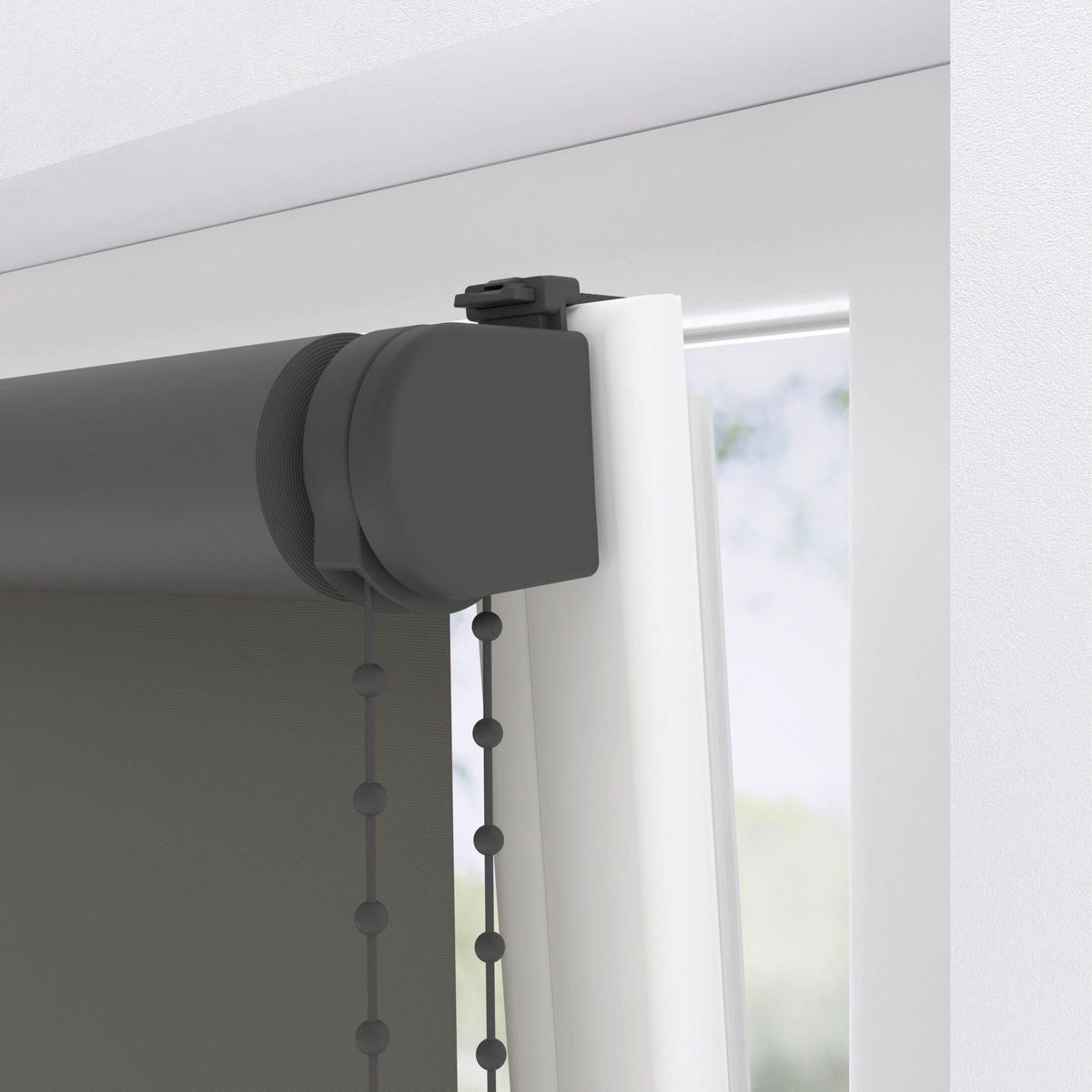 VERDUNKELUNGSROLLO  - Anthrazit, Basics, Textil (70/190cm)