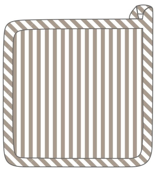 KRPA ZA VRUĆE POSUĐE taupe , tekstil  SANSIBAR  - taupe, tekstil (20/20cm) - Esposa