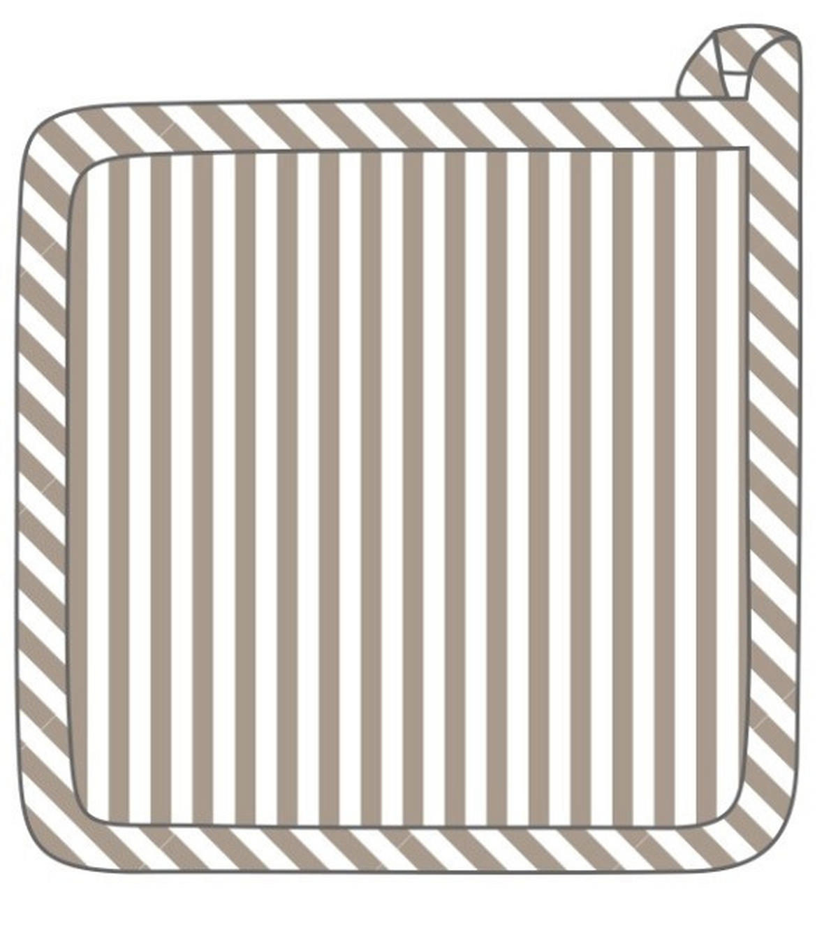 KUHINJSKA PRIJEMALKA - rjavosiva, tekstil (20/20cm) - Esposa