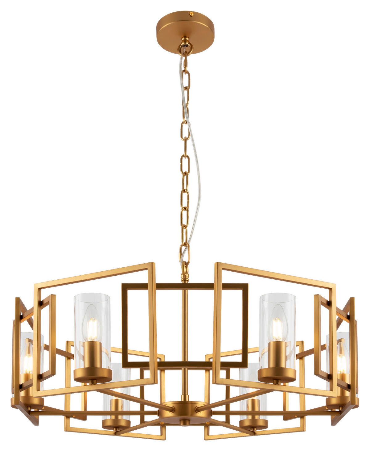 PENDELLAMPA 65,6/35,5/65,6 cm  - guldfärgad, Trend, metall/glas (65,6/35,5/65,6cm) - MAYTONI