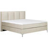 BOXSPRINGBETT 180/200 cm  in Creme  - Creme/Alufarben, MODERN, Textil (180/200cm) - MID.YOU