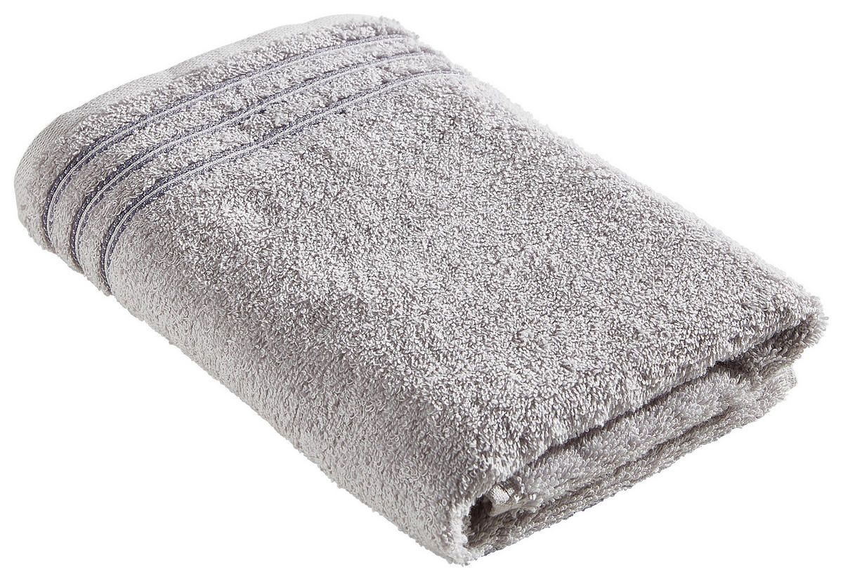 HANDTUCH 50/100 cm Grossetto Hellgrau  - Hellgrau, Basics, Textil (50/100cm) - Vossen