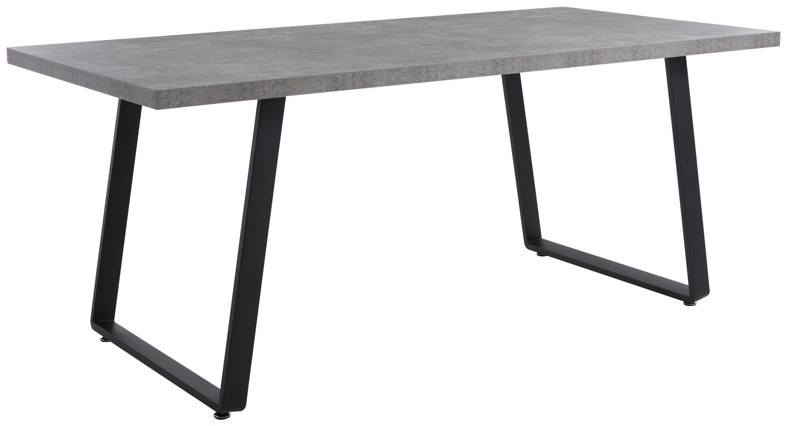 ESSTISCH 180/90/76 cm Metall Grau rechteckig - Schwarz/Grau, Design, Metall (180/90/76cm) - Carryhome