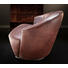 SESSEL Echtleder Braun - Silberfarben/Braun, Design, Leder/Metall (77/82/87cm) - WISCHI BLACK LABEL