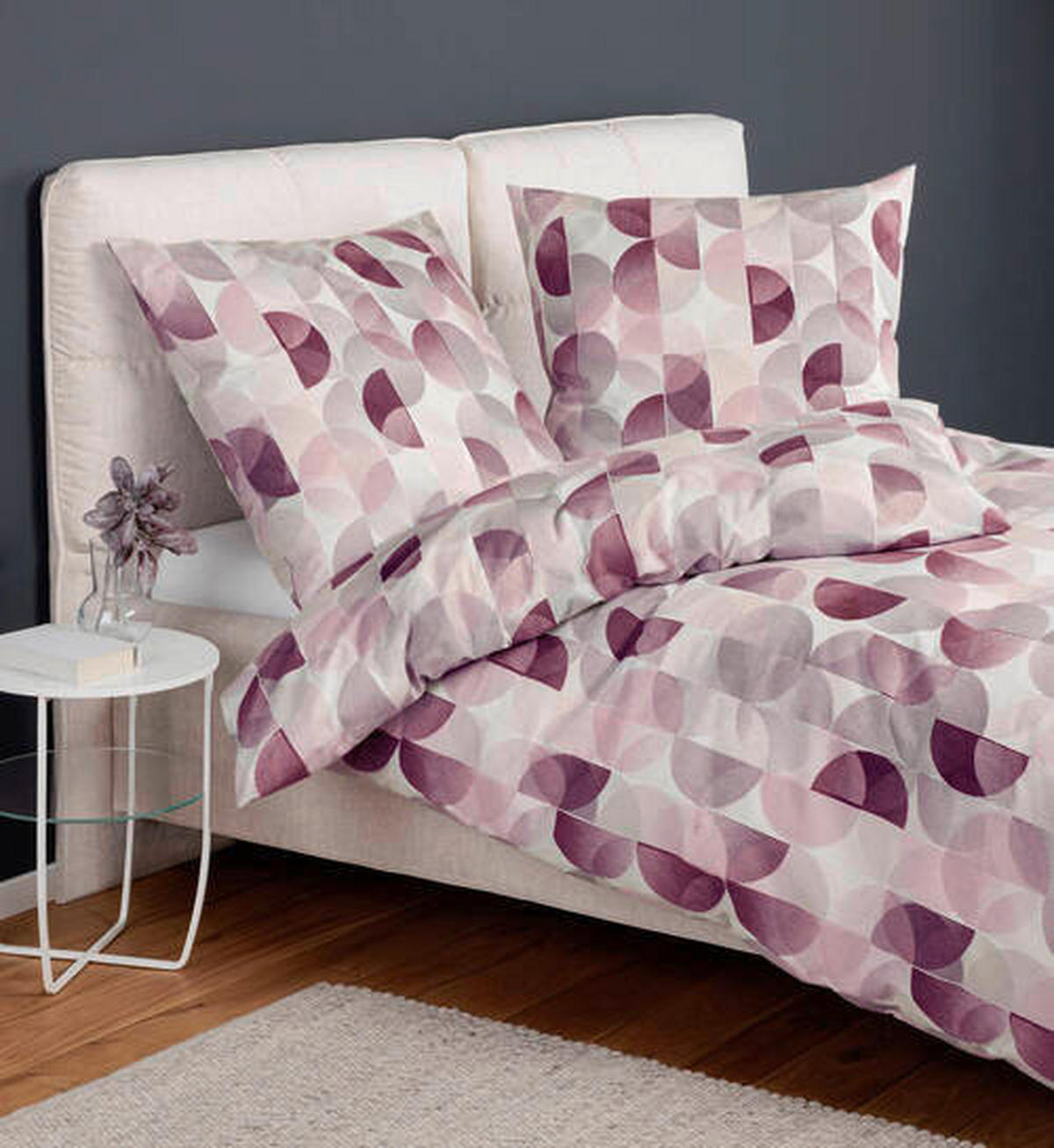 BETTWÄSCHE Biber 155/220 cm  - Beere, Design, Textil (155/220cm) - Janine