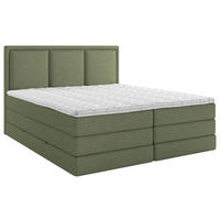 BOXSPRINGBETT 160/200 cm  in Grün  - Grün, Design, Kunststoff/Textil (160/200cm) - MID.YOU