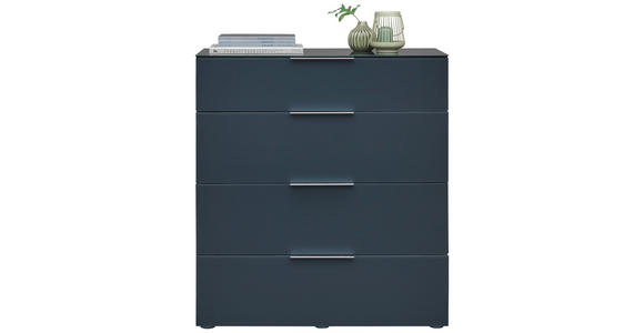 KOMMODE in 90/98/42 cm - Anthrazit/Anthrazit Hochglanz, Design, Glas/Holzwerkstoff (90/98/42cm) - Voleo