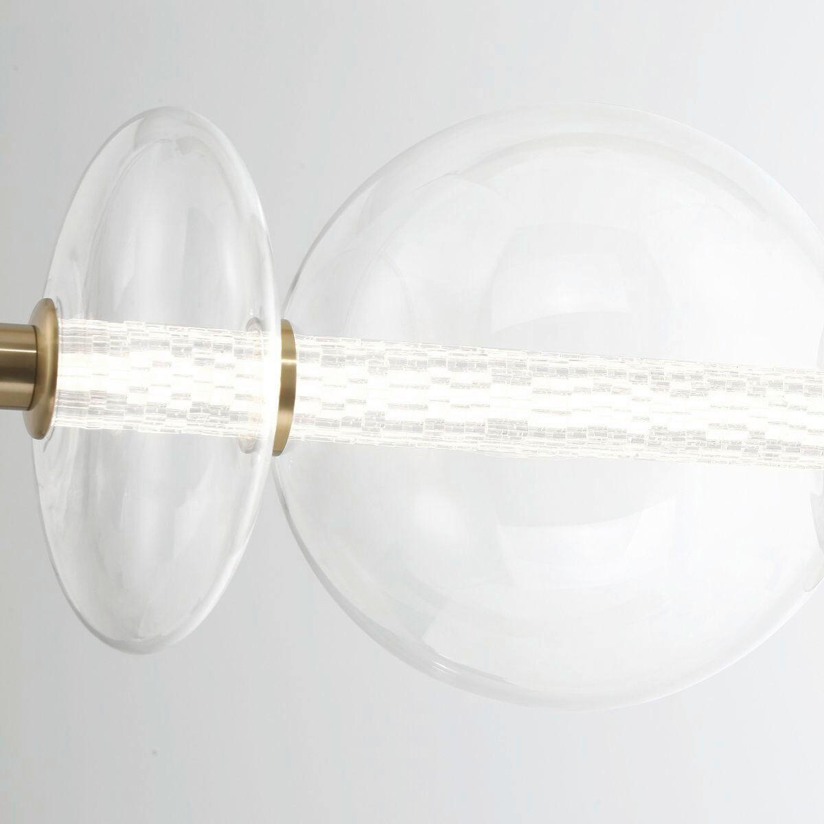 LED-HÄNGELEUCHTE Eurofase 30/70/30 cm   - Goldfarben, Basics, Glas/Metall (30/70/30cm) - Elstead Lighting