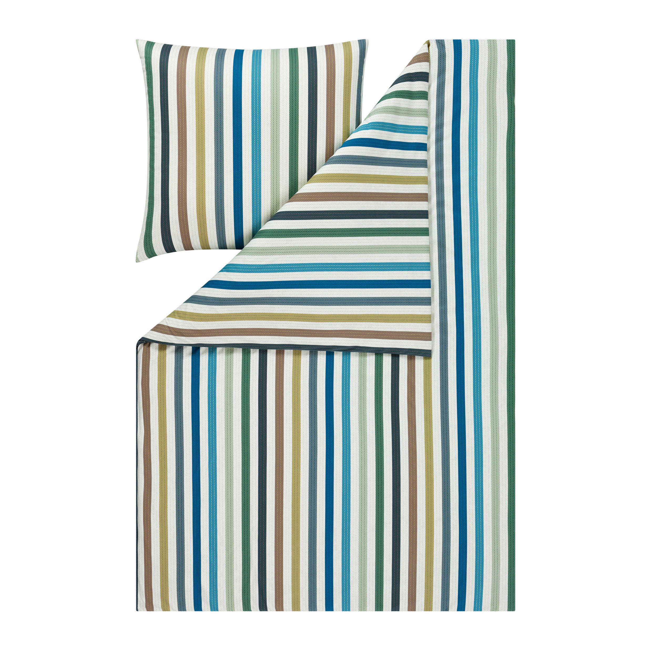 BETTWÄSCHE Atelier Interlock-Jersey 135/200 cm  - Grün, Design, Textil (135/200cm) - Estella