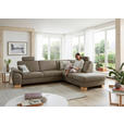 ECKSOFA in Mikrofaser Hellgrün  236/286 cm  - Wildeiche/Beige, KONVENTIONELL, Holz/Textil (236/286cm) - Voleo