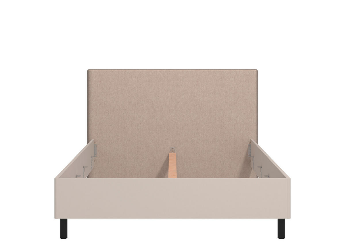 ÁGY 160/200 cm  kasmír  - fekete/kasmír, Basics, faalapú anyag/textil (160/200cm) - Carryhome