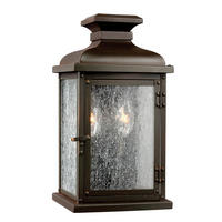 AUSSENWANDLEUCHTE - Kupferfarben, Konventionell, Glas/Metall (17/15,5/31,8cm) - Elstead Lighting