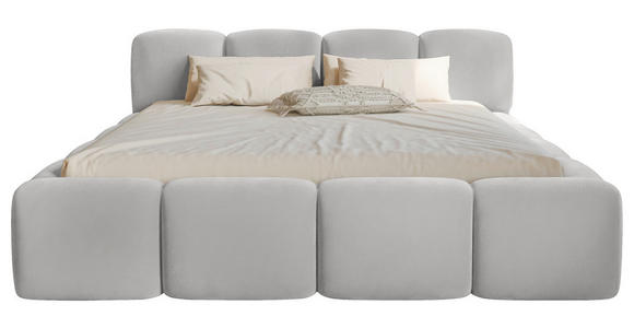 POLSTERBETT Lattenrost, Bettkasten Weiß 180/200 cm - Schwarz/Weiß, Design, Holz/Textil (180/200cm) - Carryhome