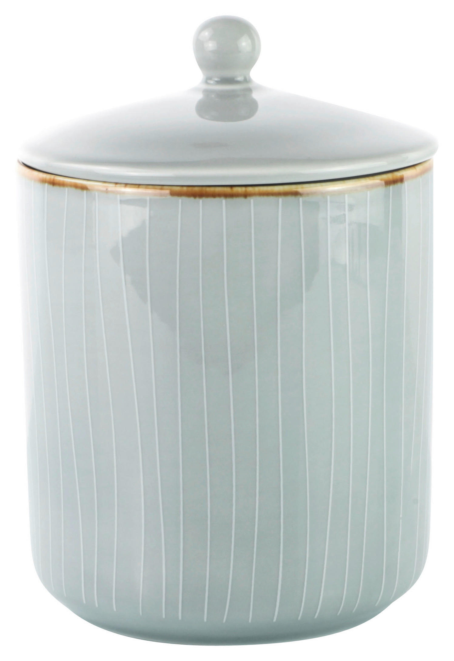 VORRATSDOSE 0,7 L  - Grau, Design, Keramik (11/14cm) - Landscape