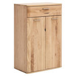 SCHUHSCHRANK  in 65/102/38 cm  - Eichefarben/Nickelfarben, Natur, Holz/Holzwerkstoff (65/102/38cm) - Linea Natura