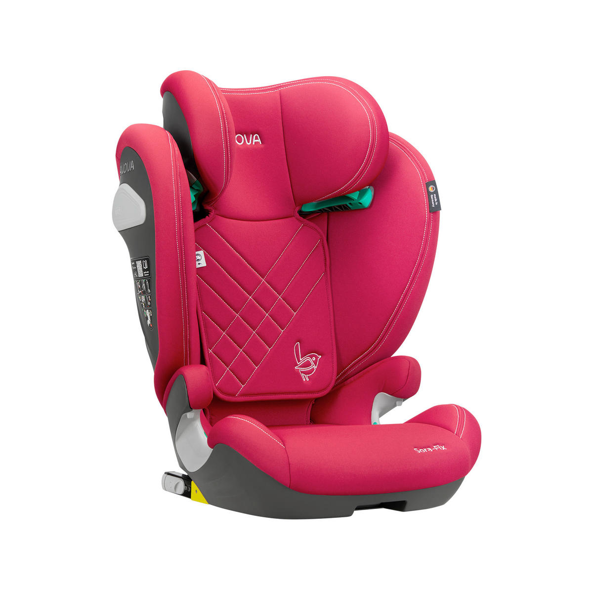 KINDERAUTOSITZ Sora Fix  - Pink, Basics, Kunststoff/Textil (52/41,5/63 - 83cm) - AVOVA