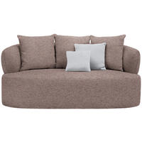 2-SITZER-SOFA in Chenille Rotbraun  - Rotbraun/Hellgrau, MODERN, Kunststoff/Textil (177/86/105cm) - Hom`in