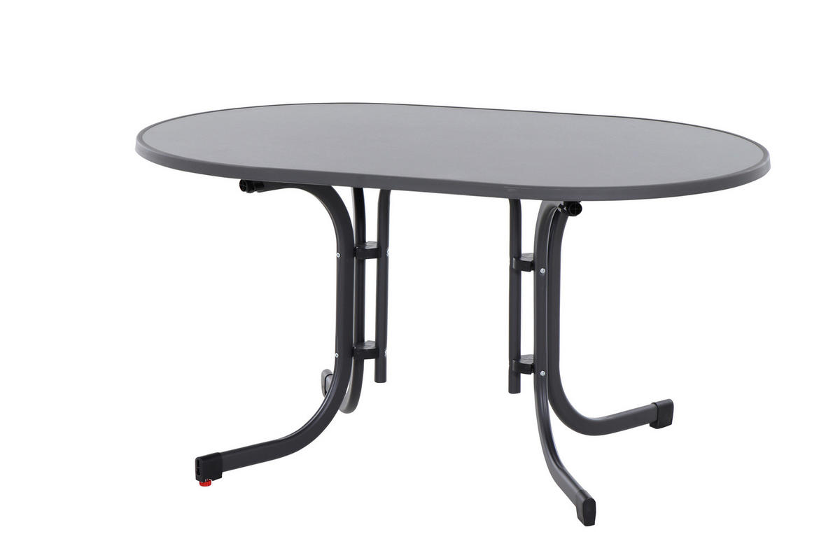 GARTENGARNITUR 5-teilig  - Grau, Basics, Holzwerkstoff/Kunststoff (90/80/140cm) - Siena Garden