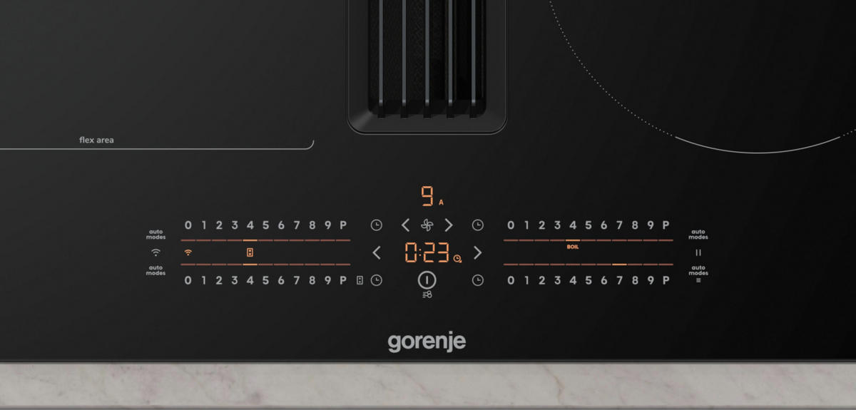 KOCHFELD-DUNSTABZUG-KOMBI  - Schwarz, Basics (56/23/49cm) - Gorenje