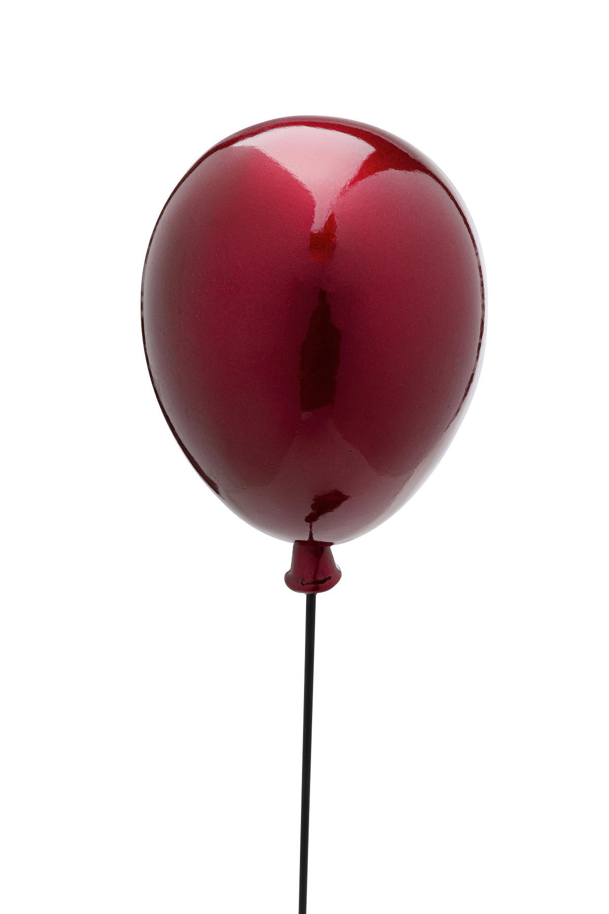 DEKOBÄR - Schwarz Hochglanz/Rot, Design, Kunststoff (16/73/16cm) - Kare-Design