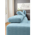 ECKSOFA  in Chenille Hellblau  301/207 cm  - Chromfarben/Hellblau, Design, Textil (301/207cm) - Xora