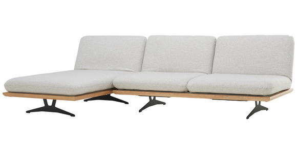 SCHLAFSOFA  in Grau  - Schwarz/Grau, Design, Holz/Textil (204/92/90cm) - Dieter Knoll