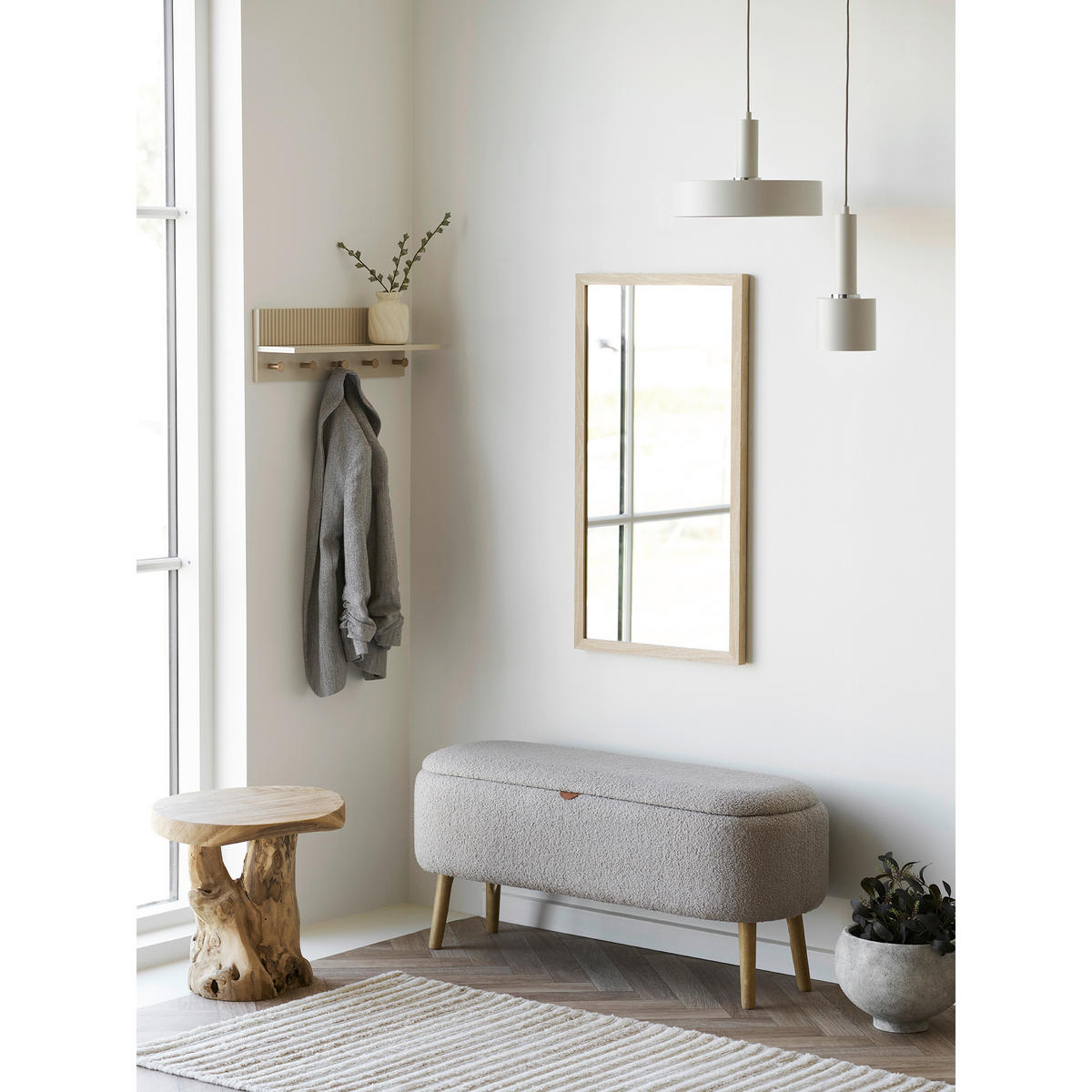 BEISTELLTISCH in Holz 40/45/40 cm  - Teakfarben, Basics, Holz (40/45/40cm)