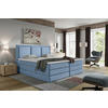 BOXSPRINGBETT 200/200 cm  in Blau  - Blau, Design, Holzwerkstoff/Kunststoff (200/200cm) - MID.YOU