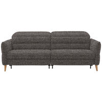 2-SITZER-SOFA in Webstoff Dunkelgrün, Braun  - Eiche Bianco/Dunkelgrün, Design, Holz/Textil (234-262/85-106/98-112cm) - Dieter Knoll