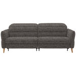 2-SITZER-SOFA  in Webstoff Braun, Dunkelgrün  - Eiche Bianco/Dunkelgrün, Design, Holz/Textil (234-262/85-106/98-112cm) - Dieter Knoll